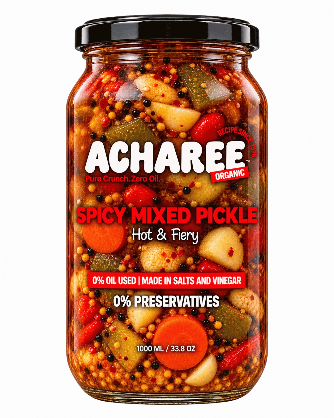Acharee Spicy Mixed Pickle – Hot & Fiery